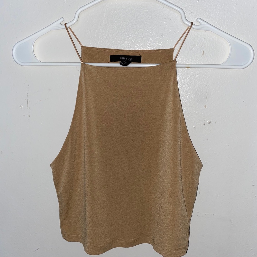 Beige crop top